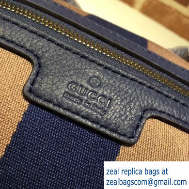Gucci Vintage Web Boston Bag 269876 GG Beige/Blue - Click Image to Close