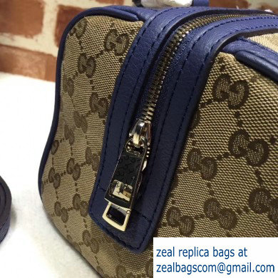 Gucci Vintage Web Boston Bag 269876 GG Beige/Blue