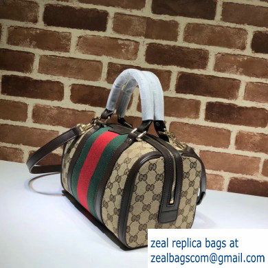 Gucci Vintage Web Boston Bag 269876 GG Beige/Coffee