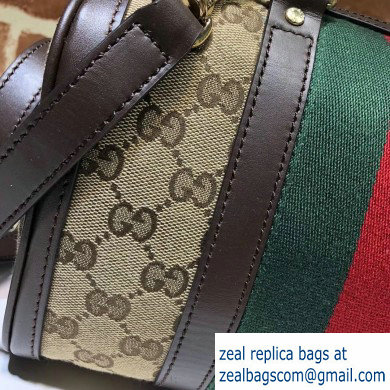 Gucci Vintage Web Boston Bag 269876 GG Beige/Coffee