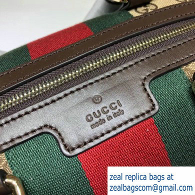 Gucci Vintage Web Boston Bag 269876 GG Beige/Coffee - Click Image to Close