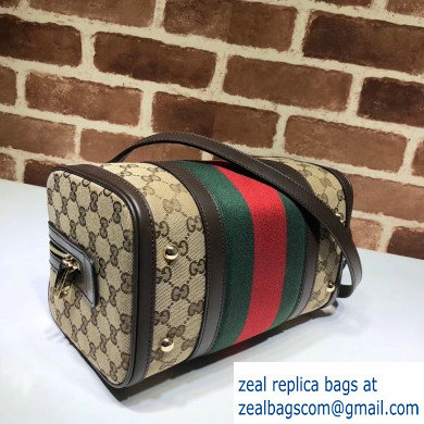 Gucci Vintage Web Boston Bag 269876 GG Beige/Coffee