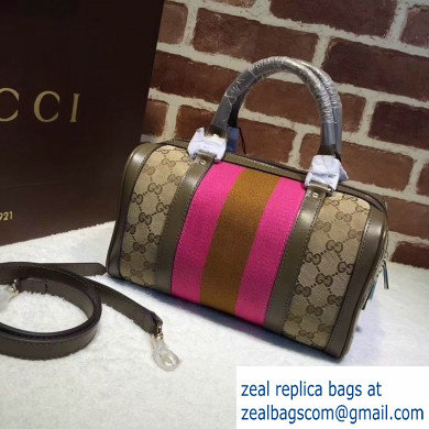 Gucci Vintage Web Boston Bag 269876 GG Beige/Khaki