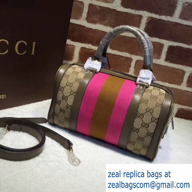 Gucci Vintage Web Boston Bag 269876 GG Beige/Khaki