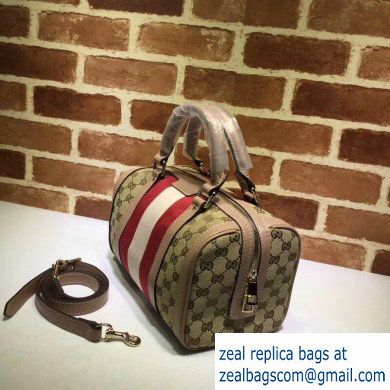 Gucci Vintage Web Boston Bag 269876 GG Beige/Nude - Click Image to Close