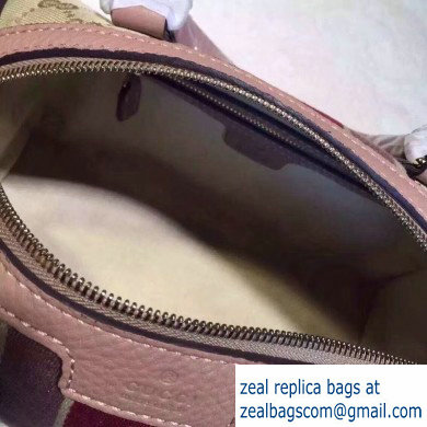 Gucci Vintage Web Boston Bag 269876 GG Beige/Pink - Click Image to Close