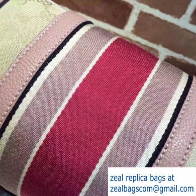 Gucci Vintage Web Boston Bag 269876 GG Beige/Pink
