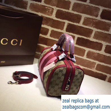 Gucci Vintage Web Boston Bag 269876 GG Beige/Red