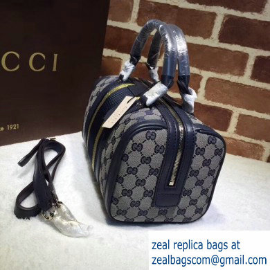 Gucci Vintage Web Boston Bag 269876 GG Blue/Gold