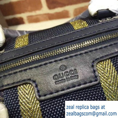 Gucci Vintage Web Boston Bag 269876 GG Blue/Gold