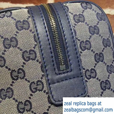 Gucci Vintage Web Boston Bag 269876 GG Blue