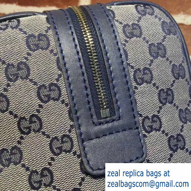 Gucci Vintage Web Boston Bag 269876 GG Blue - Click Image to Close