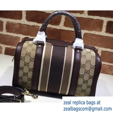 Gucci Vintage Web Boston Bag 269876 GG Coffee - Click Image to Close