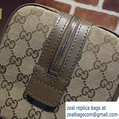 Gucci Vintage Web Boston Bag 269876 GG Khaki - Click Image to Close