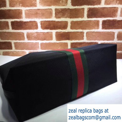 Gucci Web Canvas Duffle Bag 359261 Black - Click Image to Close