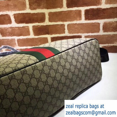 Gucci Web Canvas Duffle Bag 359261 GG Beige