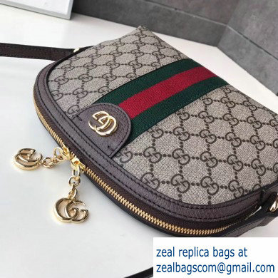 Gucci Web Ophidia GG Canvas Small Shoulder Bag 499621 Coffee