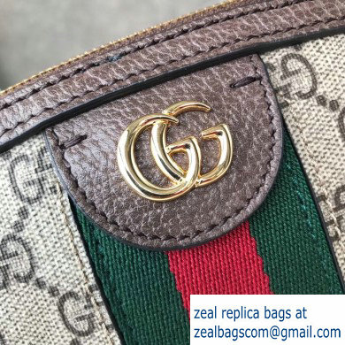 Gucci Web Ophidia GG Canvas Small Shoulder Bag 499621 Coffee