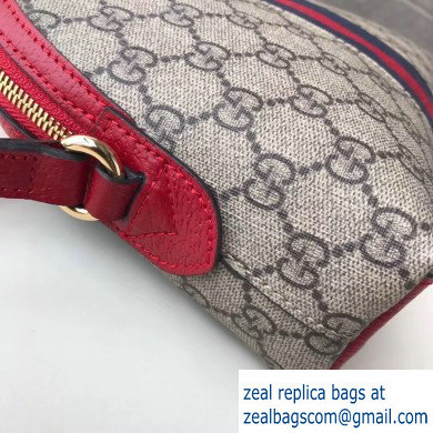 Gucci Web Ophidia GG Canvas Small Shoulder Bag 499621 Red - Click Image to Close