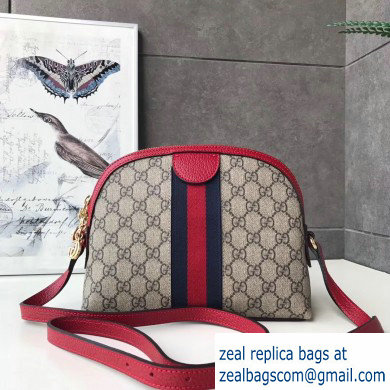 Gucci Web Ophidia GG Canvas Small Shoulder Bag 499621 Red