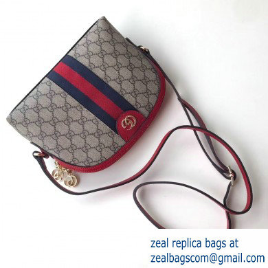Gucci Web Ophidia GG Canvas Small Shoulder Bag 499621 Red
