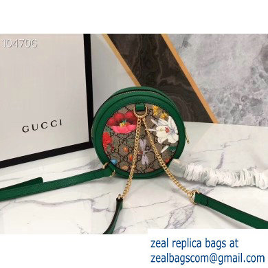 Gucci Web Ophidia GG Flora Print Mini Backpack Bag 598661 Green - Click Image to Close
