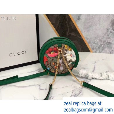 Gucci Web Ophidia GG Flora Print Mini Backpack Bag 598661 Green