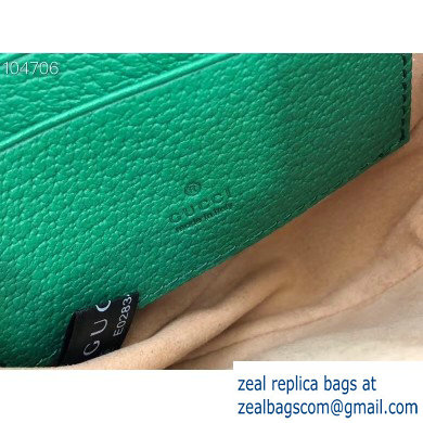 Gucci Web Ophidia GG Flora Print Mini Backpack Bag 598661 Green