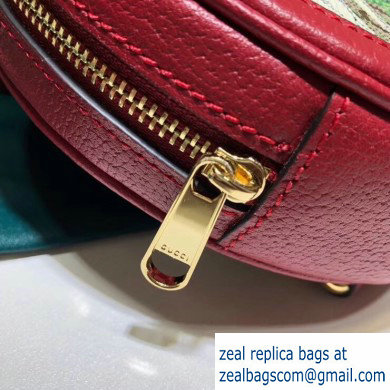 Gucci Web Ophidia GG Flora Print Mini Backpack Bag 598661 Red