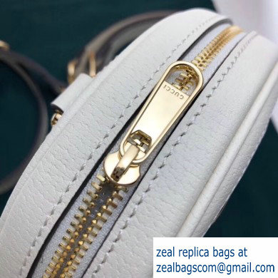 Gucci Web Ophidia GG Flora Print Mini Backpack Bag 598661 White