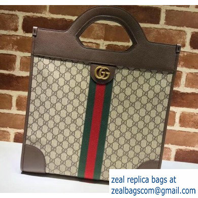 Gucci Web Ophidia GG Medium Top Handle Tote Bag 547941 - Click Image to Close