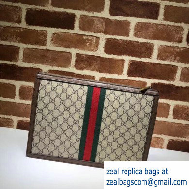 Gucci Web Ophidia GG Portfolio Clutch Bag 523359