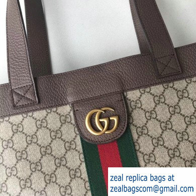 Gucci Web Ophidia GG Supreme Large Tote Bag 519335 - Click Image to Close