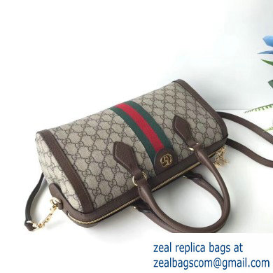 Gucci Web Ophidia GG Top Handle Medium Bag 524532 Coffee