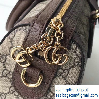 Gucci Web Ophidia GG Top Handle Medium Bag 524532 Coffee