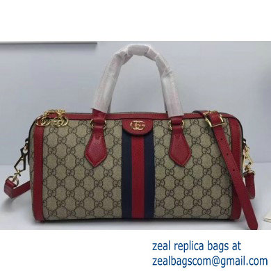 Gucci Web Ophidia GG Top Handle Medium Bag 524532 Red - Click Image to Close