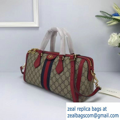 Gucci Web Ophidia GG Top Handle Medium Bag 524532 Red - Click Image to Close