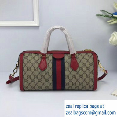 Gucci Web Ophidia GG Top Handle Medium Bag 524532 Red - Click Image to Close