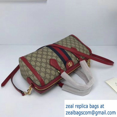 Gucci Web Ophidia GG Top Handle Medium Bag 524532 Red - Click Image to Close