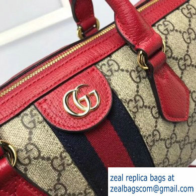 Gucci Web Ophidia GG Top Handle Medium Bag 524532 Red