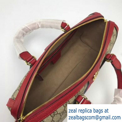 Gucci Web Ophidia GG Top Handle Medium Bag 524532 Red