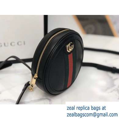 Gucci Web Ophidia Leather Mini Backpack Bag 598661 Black - Click Image to Close