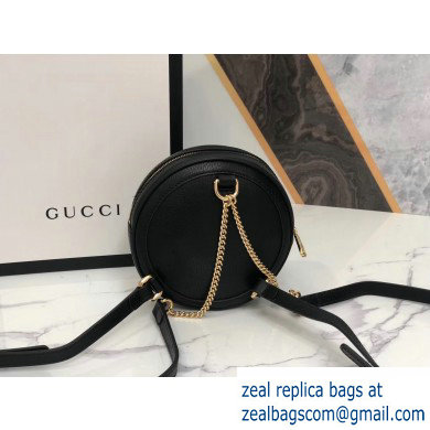 Gucci Web Ophidia Leather Mini Backpack Bag 598661 Black - Click Image to Close