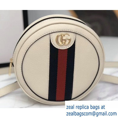 Gucci Web Ophidia Leather Mini Backpack Bag 598661 White - Click Image to Close