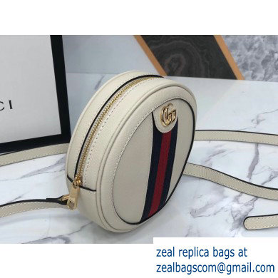 Gucci Web Ophidia Leather Mini Backpack Bag 598661 White - Click Image to Close