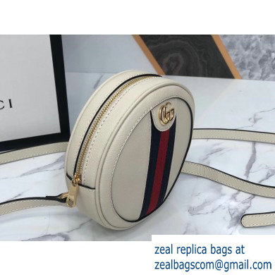 Gucci Web Ophidia Leather Mini Backpack Bag 598661 White