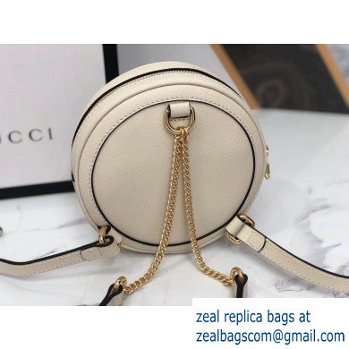 Gucci Web Ophidia Leather Mini Backpack Bag 598661 White