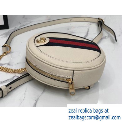 Gucci Web Ophidia Leather Mini Backpack Bag 598661 White - Click Image to Close