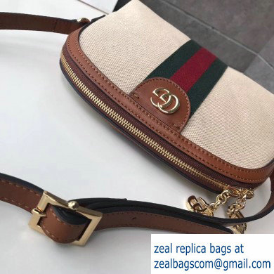 Gucci Web Ophidia Vintage Canvas Small Shoulder Bag 499621 - Click Image to Close