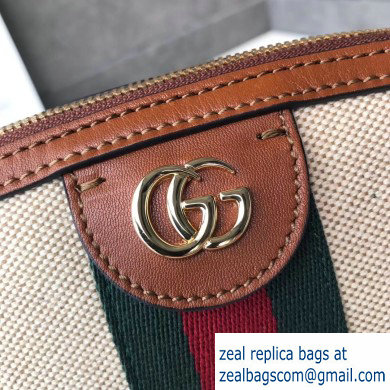 Gucci Web Ophidia Vintage Canvas Small Shoulder Bag 499621 - Click Image to Close